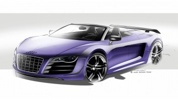 Audi R8 GT Spyder Design Sketch