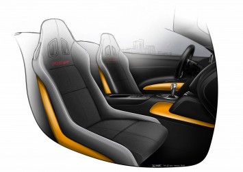 Audi R8 GT Spyder Interior Design Sketch