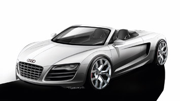 Audi R8 Spyder Design Sketch