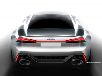 Audi RS 7 Sportback Design Sketch Render