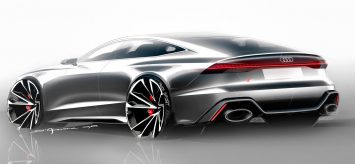 Audi RS 7 Sportback Design Sketch Render