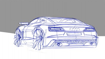 Audi Sport quattro Concept Design Sketch