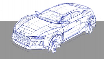 Audi Sport quattro Concept Design Sketch