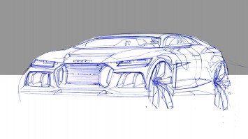 Audi Sport quattro Concept Design Sketch