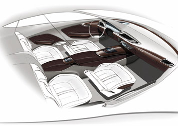 Audi Sportback Concept Interior Design Sketch