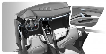 Audi TT Offroad Concept Interior Design Sketch