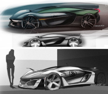 Bell and Ross AeroGT Concept - Design Sketches by Adrien Sene