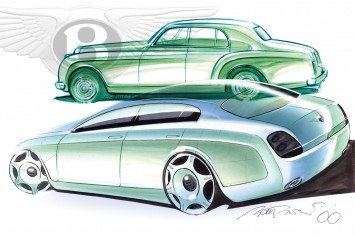 Bentley Continental Flying Spur Design Sketches