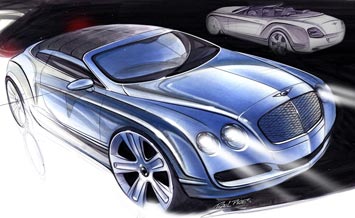 Bentley Continental GTC Design Sketch