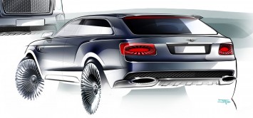 Bentley EXP 9 F Concept - Design Sketch