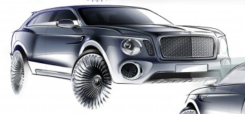 Bentley EXP 9 F Concept - Design Sketch