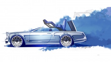 Bentley Mulsanne Convertible Concept - Design Sketch