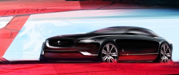 Bertone Jaguar B99 Concept Design Sketch