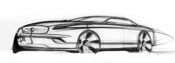 Bertone Jaguar B99 Concept Design Sketch