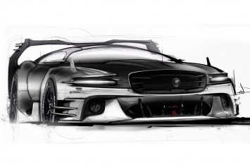 Bertone Jaguar B99 Concept GT Design Sketch