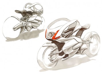 Bimota Tesi Concept Design Sketches