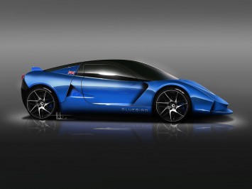 Bluebird DC50 Sports Car - preview design sketch