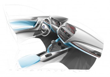 BMW 1 Series Interior Design Sketch