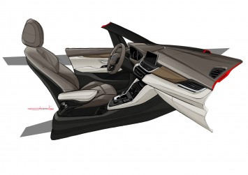 BMW 2 Series Active Tourer - Interior Design Sketch