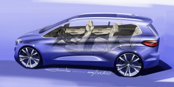 BMW 2 Series Gran Tourer - Seethrough design sketch