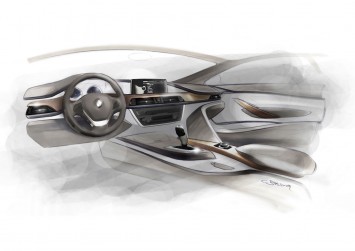 BMW 3 Series Interior Design Sketch