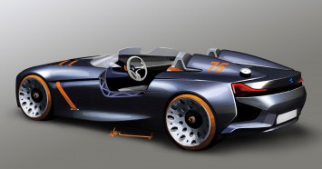 BMW 328 Hommage Concept Design Sketch