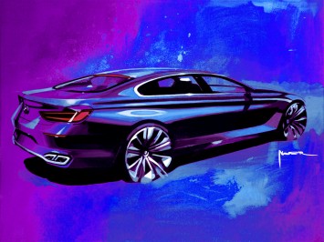 BMW 6 Series Gran Coupe Design Sketch