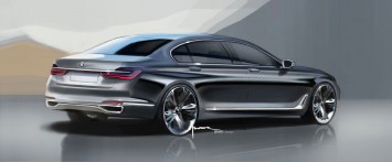 BMW 7 Series Design Sketch Render