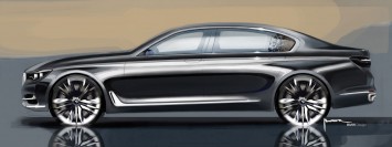 BMW 7 Series Design Sketch Render