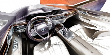 BMW 7 Series Interior Design Sketch