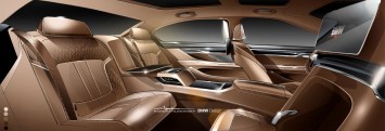 BMW 7 Series Interior Design Sketch