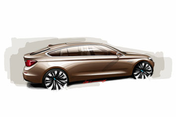 BMW Concept 5 Series GT Design Sketch