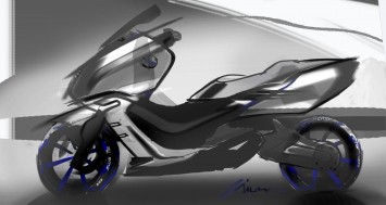 BMW Concept C Scooter Design Sketch