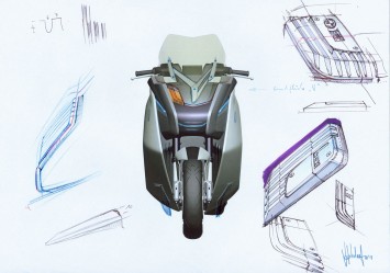 BMW Concept e Design Sketches