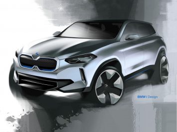 BMW Concept iX3 Design Sketch Render