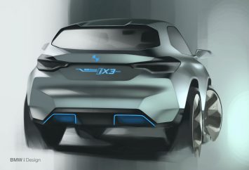 BMW Concept iX3 Design Sketch Render