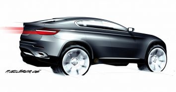 BMW Concept X6 Design Sketch by Pierre Leclercq