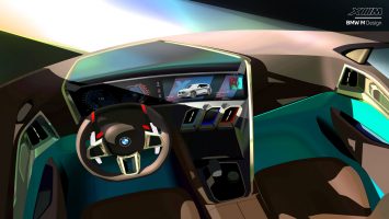 BMW Concept XM Interior Design Sketch Render