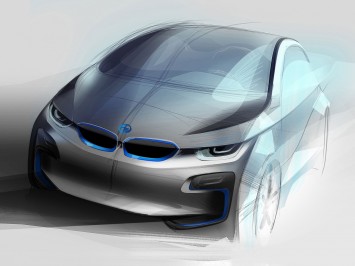 BMW i3 Concept Design Sketch