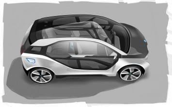 BMW i3 Concept Design Sketch