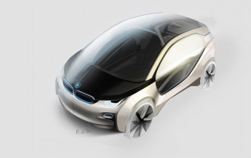 BMW i3 Concept Design Sketch