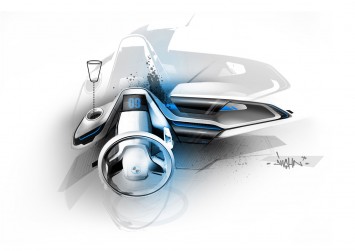 BMW i3 Concept Interior Design Sketch