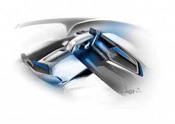 BMW i3 Concept Interior Design Sketch