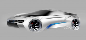 BMW i8 Concept Spyder - Design Sketch