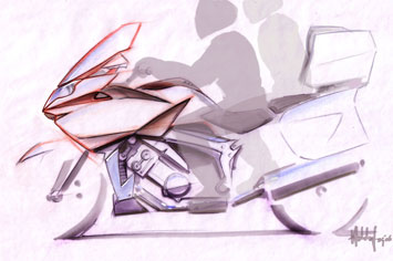 BMW K 1600 GT Design Sketch