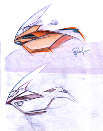 BMW K 1600 GT Design Sketch