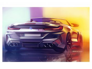 BMW M8 Convertible Design Sketch Render