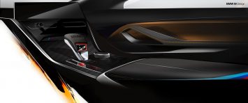 BMW M8 Coupe Interior Design Sketch Render