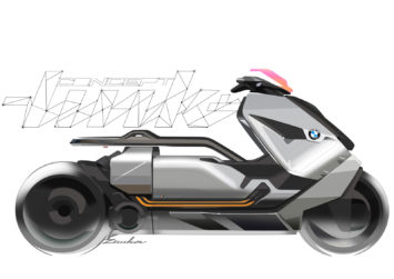 BMW Motorrad Concept Link Design Sketch