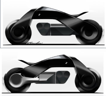 BMW Motorrad Vision Next 100 Concept Design Sketch Render